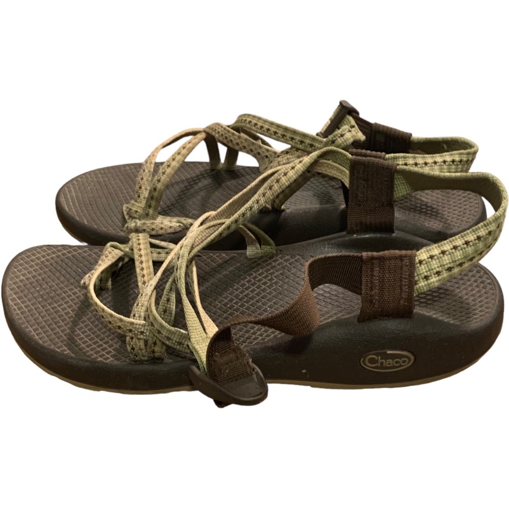 Chaco outdoor hiking trail sandals shoes women's size 10 green straps - Picture 1 of 6